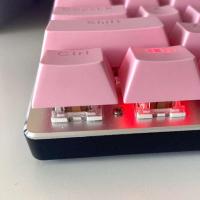 Juego de teclas de teclado nical DIY, 104 Uds., OEM, retroiluminado, un solo Color, ABS, tapa rosa para teclas Cherry MX 61/87/104 - details 5