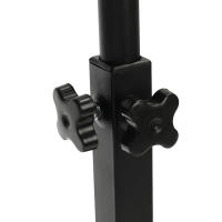 Soporte de descanso para brazo y pierna de tatuaje, supergrande, con almohadilla de esponja ajustable, portátil, Panel de ángulo ajustable de 340 °, hierro, PVC negro - details 2