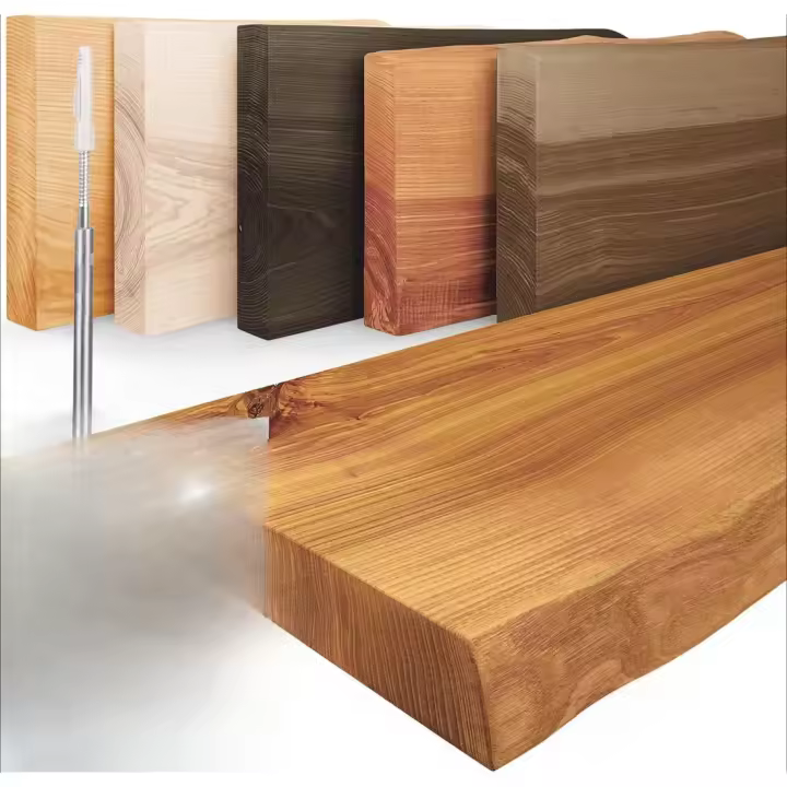 LAMO Manufaktur Estante de Madera con Borde Natural, Estante Flotante, Modelo Invisible, Rustico 80cm, LW-01-A-003-80W. - 1