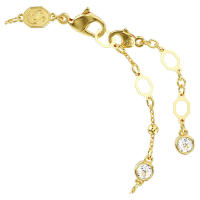 SWΑRΟVSΚΙ Pulsera Imber Corte redondo, blanco, chapado en oro - details 2
