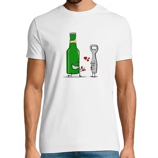 cerveza el romance Camisetas CERVEZA,Pack Regalo Camiseta Personalizada - 1