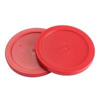 Juego de 2 empujadores de fieltro de mesa de Hockey de aire de 75mm con Goalies de mazo de Puck de 63mm - details 2