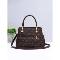 Bolso de hombro minimalista para mujer, elegante bolso de gran capacidad con decoración de letras, mochila de lujo de alta gama - details 2