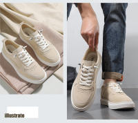 Cuero genuino zapatos de los hombres 2025 primavera nueva tendencia coreana versátil retro zapatos de la junta gruesa suela blanca deportes y zapatos de ocio hombres - details 6