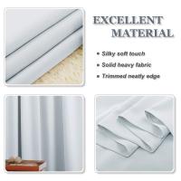 Cortinas opacas con persianas para sala de estar, cortina aislante para dormitorio, 1 pieza - details 13