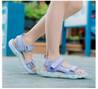 Sandalias planas para niños y niñas, zapatillas de suela suave para playa, zapatos informales de moda con Velcro para verano - details 6