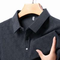 Polo informal de manga larga para hombre, color sólido, transpirable, cómodo, versátil, moderno, novedoso - details 6