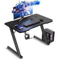 Mesa de Juegos Gamer Z Ergonómica Fibra de Carbono Negro 120 x 60 cm Ideal para Ordenador con Soporte para Auriculares - details 23
