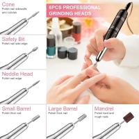 Máquina pulidora de uñas recargable, accesorios para lijadora de esmalte de uñas de Gel, herramienta profesional para manicura, 35000RPM - details 10