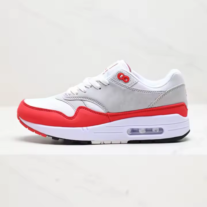 Zapatos zapatos de los hombres de malla retro zapatos para correr clásico cojín de aire zapatos de los hombres y las mujeres gris y azul cómodo casual zapatos deportivos garantía de calidad de un año - 1