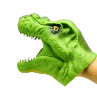 Juguete de Vinilo Suave para niños, títere de dinosaurio TPR, cabeza de Animal, marionetas de mano, juguetes para niños, regalo - details 10