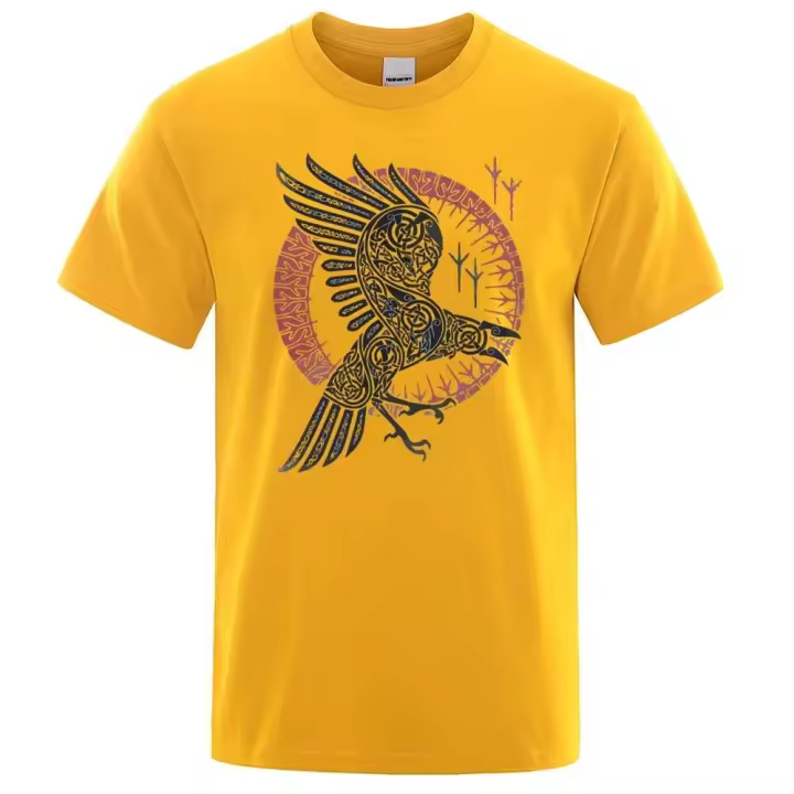 Camiseta de manga corta para hombre, ropa casual con estampado de leyenda vikinga Ragnar, marca, estilo hip-hop, verano 2022 - 1