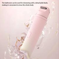 Recortador de Bikini pequeño 2 en 1 para mujer, removedor eléctrico recargable, afeitadora portátil para recortar el pelo en seco y húmedo - details 3
