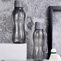 Botella de agua de plástico de 800/1100ML, hervidor de agua duradero de Color sólido a prueba de fugas, gran capacidad, taza de agua deportiva, Fitness - details 3