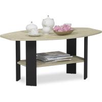 Mesas de café de diseño sencillo, Madera compuesta, Nogal/Negro, 54,61 x 54,61 x 41,28 cm - details 35