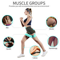 Bandas Elásticas de Resistencia para Hombres y Mujeres Equipo de Gimnasio Yoga Para Sentadillas y Estiramientos Loops Flexbands Deportes al Aire Libre - details 5
