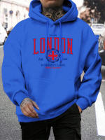 Sudadera De Capucha London Uk University League Para Hombre Tallas Grandes Estilosa Con Estampado Deportiva Y Cuello Alto - details 18
