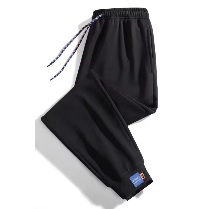 Pantalones de chándal para hombre Cintura elástica holgada Sudadera para correr Sudadera casual para todas las estaciones - 1
