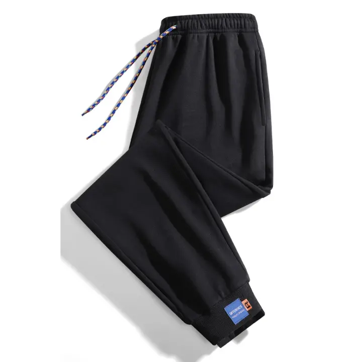 Pantalones de chándal para hombre Cintura elástica holgada Sudadera para correr Sudadera casual para todas las estaciones - 1