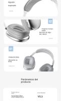 Auriculares inalámbricos Bluetooth 5.3 Canopy con cancelación de ruido, 48H, plegables y acolchados para iOS / Android / PC - details 10