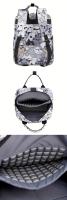 Moqueta de Alta Calidad para Portátil de 39,62 cm - Bolso Escolar Duradero y Antigolpes con Ruedas Giratorias, Gran Capacidad Unisex para Viajes, Trabajo y Comunicación (Rojo Rosa/Beis/), Mochila para la Escuela - details 5