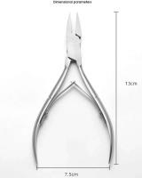 Corta Cutículas Incarnadas Herramienta de Pedicura para Uñas Cortador de Bordes Tijeras - details 1