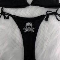Conjunto de Bikini Y2K para mujer, traje de baño emo con calavera Rhies, sujetador con relleno Sexy, Tanga, traje de baño de dos piezas, ropa de playa - details 3