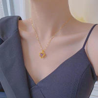 Collar de Lujo Superior con Colgante de Corazón del Mar de Cristal Colorido Acero Inoxidable 316L - details 1