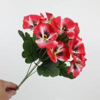 Conjunto de 6 Flores Artificiales Grandes Viola de Tres Colores para Exteriores, Interiores, Jardín, Decoración del Hogar, Festivales, Fiestas y Vacaciones - details 6