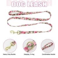 Conjunto de Collar de Bulldog Francés Correa de Nylon Estable con Estampado de Cachorros Gatos - details 11