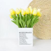 Ramo de Tulipanes Artificiales 35 cm, 10/5Pcs PE espuma Falsas Flores para Bodas, Ceremonias, Decoración del Hogar y Jardín - details 13