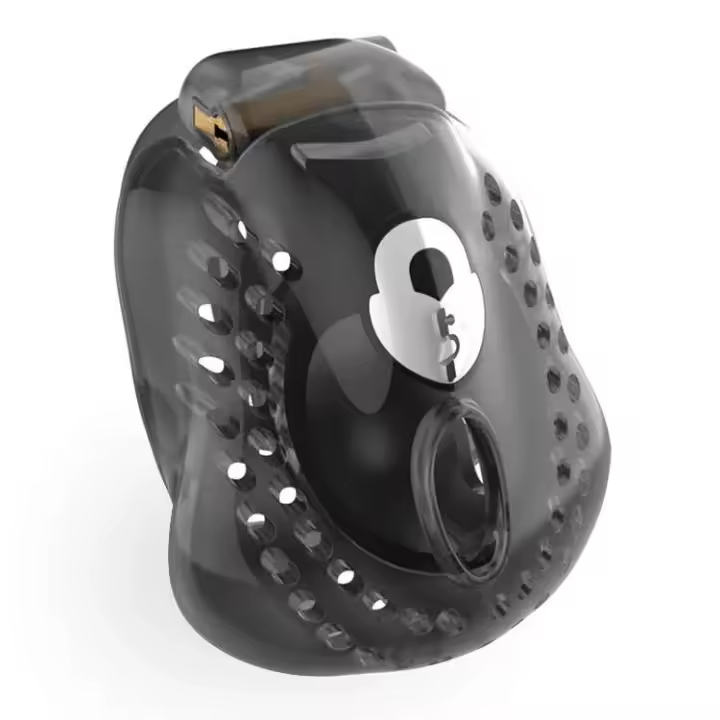 Cerradura Completa OLOEY Dispositivo de Plástico para Hombres con Jaula Anillo de Pene Juego Adulto - 1