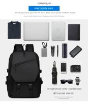 Mochila de ordenador de gran capacidad para hombres de negocios, mochila para estudiantes, mochila para campus sencilla e informal, mochilas - details 6