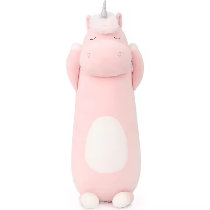 Almohada de cuerpo de unicornio grande, Animal de peluche, juguete de felpa suave para niños y niñas - 1