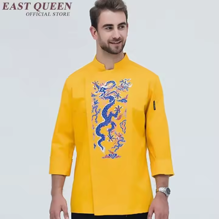 Uniforme de Chef, ropa de cocinero, traje de chef, uniformes japoneses para restaurante, KK1727 H - 1