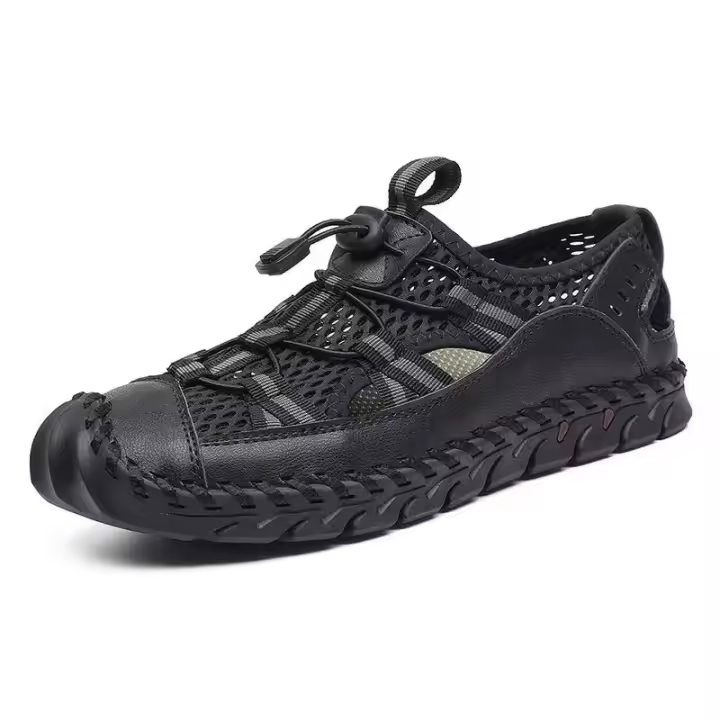 Nuevo modelo 2025Sandalias de verano para hombre, sandalias de malla para exteriores, zuecos suaves, sandalias para hombre, sandalias hechas a mano, sandalias romanas para exteriores - 1