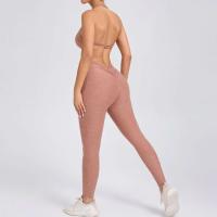 Traje de entrenamiento de gimnasia reforzado deportivo para mujer, ropa deportiva para mujer, traje de yoga rojo, negro y rosa 2024 - details 34