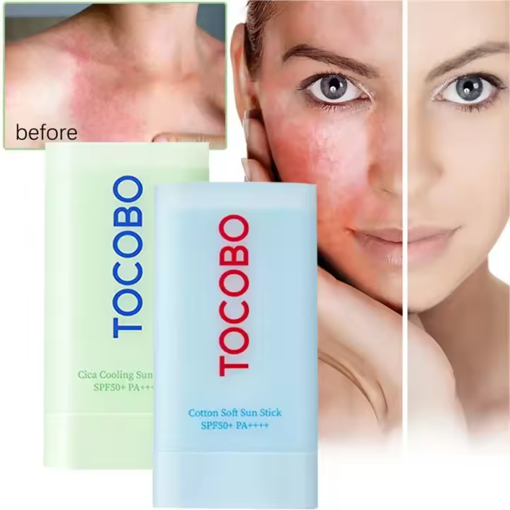 Corea cuidado de la piel Tocobo algodón suave protector solar SPF 50 + esencia de sentido del agua protector solar Control de aceite refrescante no graso hidratante - 1