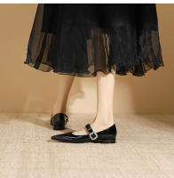 Zapatos planos de tacón bajo con punta de diamantes de imitación, zapatos de mujer - details 10