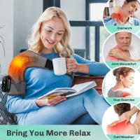 Pad de Vibración Calefactado para Rodilla y Hombro Masajeador de Cuello y Apoyo de Cinturón para Alivio del Dolor Articular de Hombro Cuido de Salud Belleza - details 2