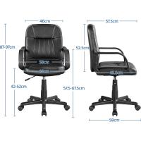 Silla de Oficina Ajustable en Altura Ergonómica con Cojín de Asiento y Brazo de Apoyo - details 2