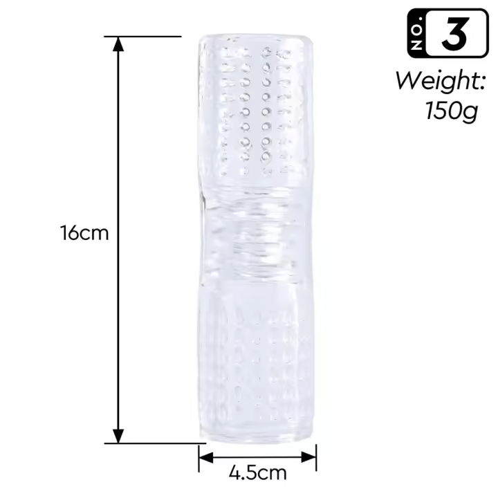 Copa de avión de cristal TPE saludable, masturbador de Vagina Real suave, coño de bolsillo Sexy, Juguetes sexuales eróticos para adultos, muñeca - 1