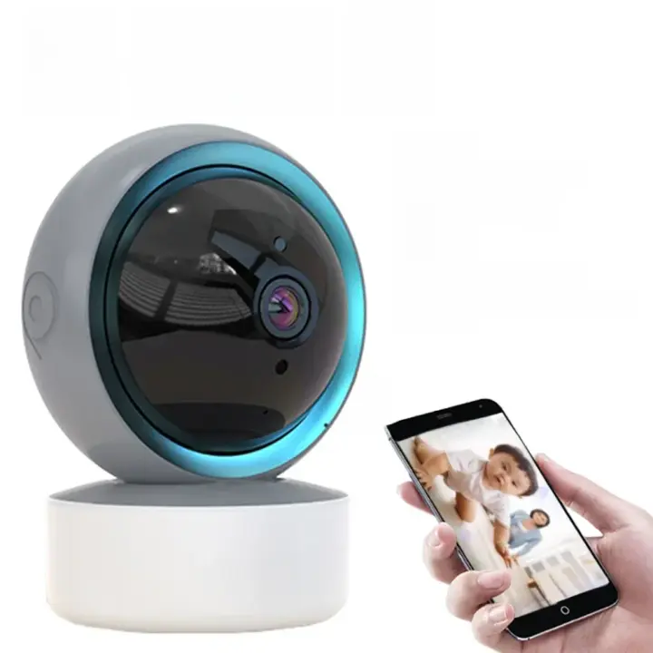 Cámara IP Wifi Tuya 1080P Monitor De Bebé PTZ 360° Con Detección De Movimiento Audio Bidireccional Visión Nocturna Soporta TCP/IP/ONVIF Protocolo Privado - 1