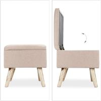 Patas AlmacenajeTela-Mara-DM1 Ud.39,5 x 79,5 x 39,5 cmBeige - details 3