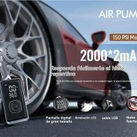 Bomba eléctrica para bicicletas, inflador de neumáticos, compresor de aire portátil con apagado automático y pantalla LCD, bomba eléctrica con válvula Presta para bicicletas. - details 8