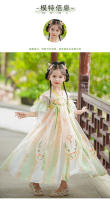 Ropa nacional Hanfu para niñas, vestido de verano de estilo chino para niños, disfraz antiguo súper inmortal bordado para niña, novedad de 2025 - details 7