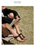 Zapatillas para hombre, zapatos informales de verano para la playa al aire libre, sandalias para caminar, cómodas, ligeras, de lujo, de diseñador, de cuero, a la moda - details 16