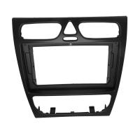 Fascia de Radio de coche para Benz clase C W203 02-04, adaptador de placa de Marco estéreo de DVD, instalación de tablero de montaje, Kit de embellecedor de bisel - details 0