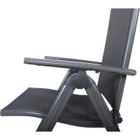 Silla plegable de aluminio Korfu, 67 x 59 x 113 cm, Carbón - details 44
