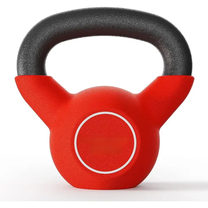 Pesa Rusa, Kettlebell Hierro Fundido 4-16 kg con Revestimiento de Neopreno para fisicoculturismo y Entrenamiento con Pesas - 1